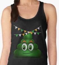 Poop Smile Smiley Funny St. Patrick's Day Gift Women's Tank Top