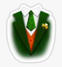 St. Patrick's Day Funny Suit and Tie Tuxedo Gift Sticker