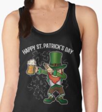St. Patrick's Day Dabbing Lepricorn Dab Funny Gift Women's Tank Top