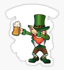 St. Patrick's Day Dabbing Lepricorn Dab Funny Gift Sticker