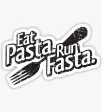Eat Pasta. Run Fasta. Sticker
