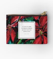 Weihnachtsblumen-Kunst-Zitat Wordsworth Studio Clutch