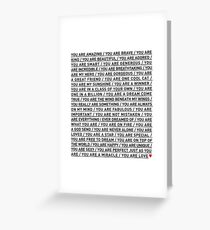 YOU ARE LOVE Greeting Card