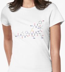Oxytocin molecule Women's Fitted T-Shirt