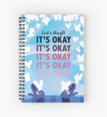 It's Okay Illustrated Quote Spiral Notebook