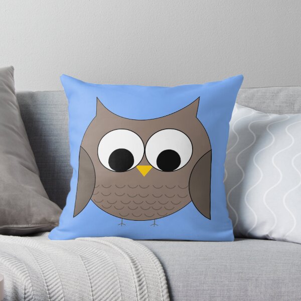 Owl in the Sky Throw Pillow