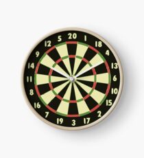 Dartscheibe Uhr