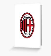 AC Milan by Max Aldred Greeting Card