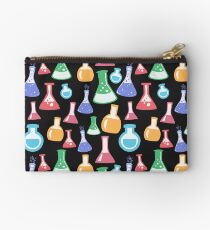 Chemistry Lab Flask Pattern Zipper Pouch