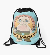 What a Lovely Day Drawstring Bag