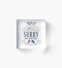 Surry, New Hampshire 250th Anniversary Acrylic Block