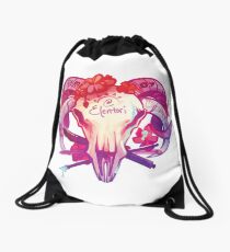 Elentori Skull Drawstring Bag