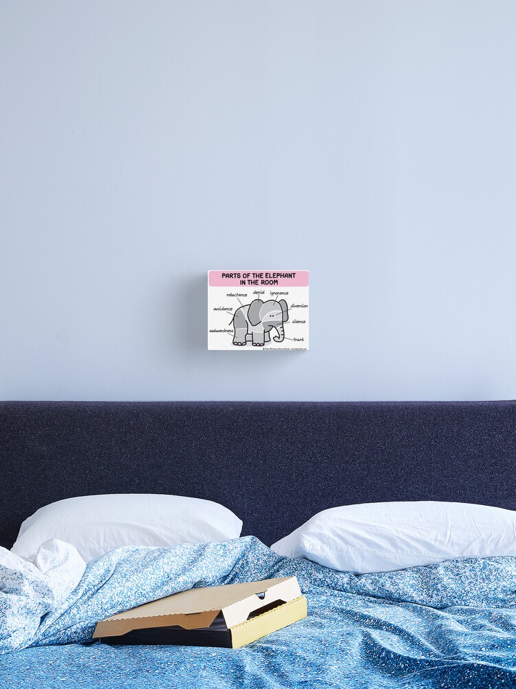 Parts Of The Elephant In The Room Canvas Print By Wronghands