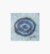 Lámina rígida Aqua Geode Ágata cristales Mineral Slice