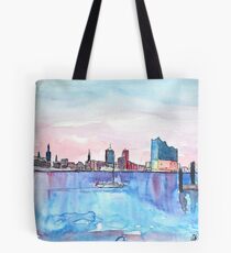 Hamburger Hafenskyline und Elbphilharmonie Tasche