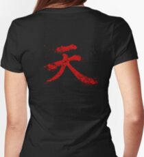 Akuma Kanji Women's Fitted T-Shirt