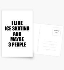 ICE SKATING Lover Funny Gift Idea I Like Hobby Postkarten