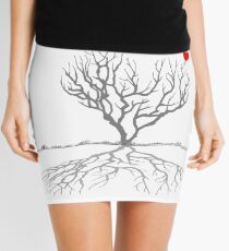 Banksy Heart Tree Mini Skirt