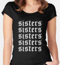 Sisters James Charles Merch Repeat White Women's Fitted Scoop T-Shirt