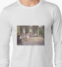 Edgar Degas French Impressionism Oil Painting Ballerinas Rehearsing Dancing Long Sleeve T-Shirt