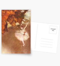 Edgar Degas French Impressionism Oil Painting Ballerinas Rehearsing Dancing Postcards