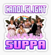 AUFHALTEN ERSCHEINT KERZENLEUCHTE SUPPER Sticker