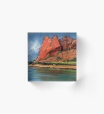 Glen Helen Gorge, Alice Springs Acrylic Block