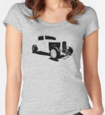 1932 Ford Model A - stylized line Women's Fitted Scoop T-Shirt