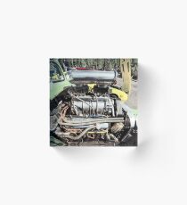 HOTROD SUPERCHARGED ENGINE MOTOR Acrylic Block