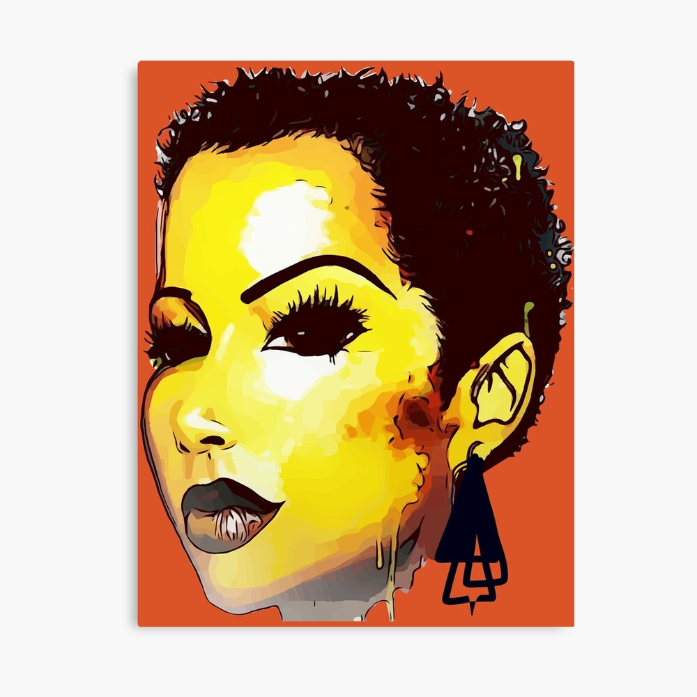 Twa Natural HairStyle Sly Dope Short Afro Canvas Print