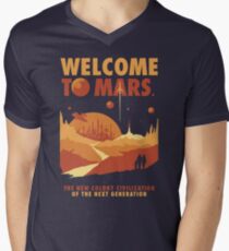 Welcome to Mars Men's V-Neck T-Shirt