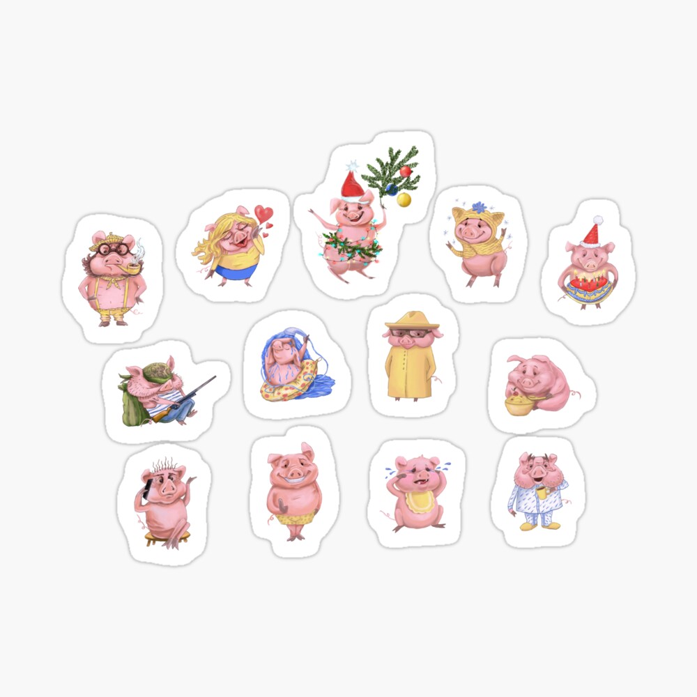 Pigs collection Sticker