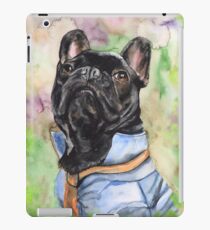Aquarellkunst der französischen Bulldogge von George Dyachenko iPad-Hülle & Klebefolie