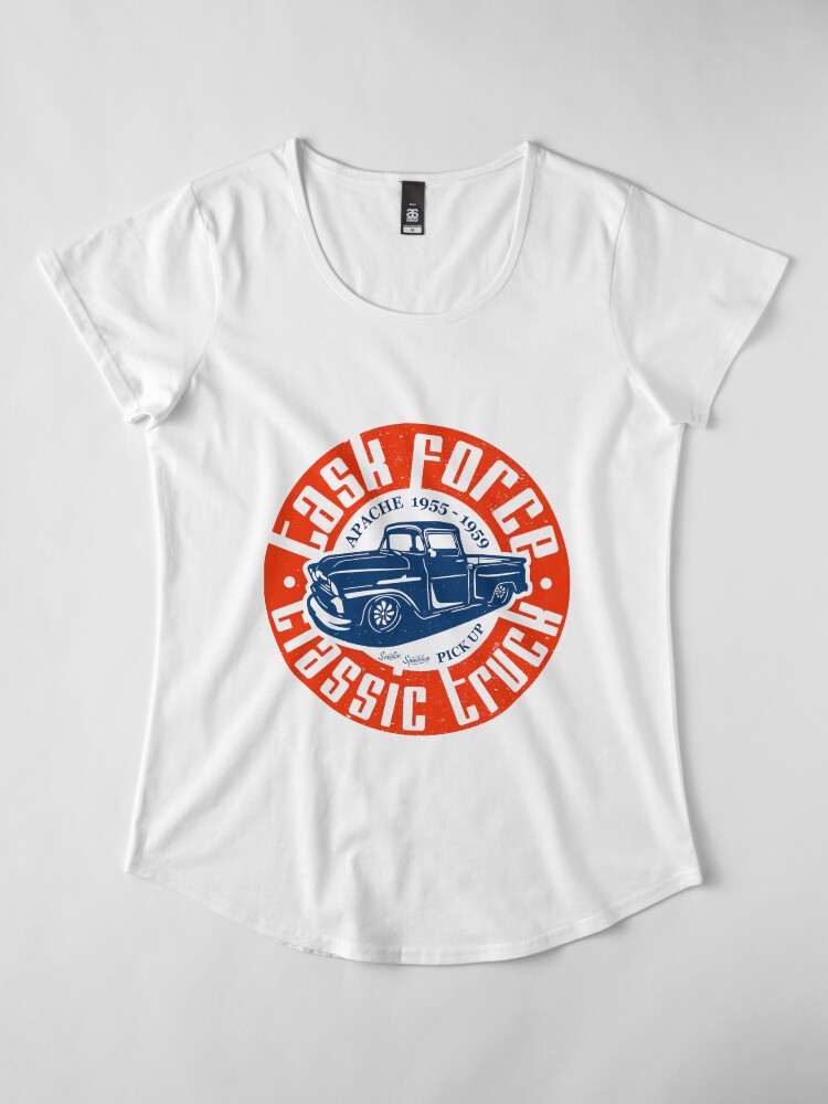 Alternative Ansicht von Task Force Apache Classic Truck 1955 - 1959 Premium Rundhals-Shirt