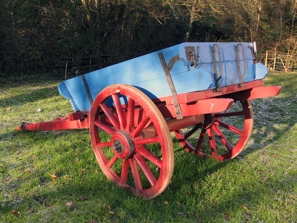 "Old farm cart" by John Quinn Redbubble