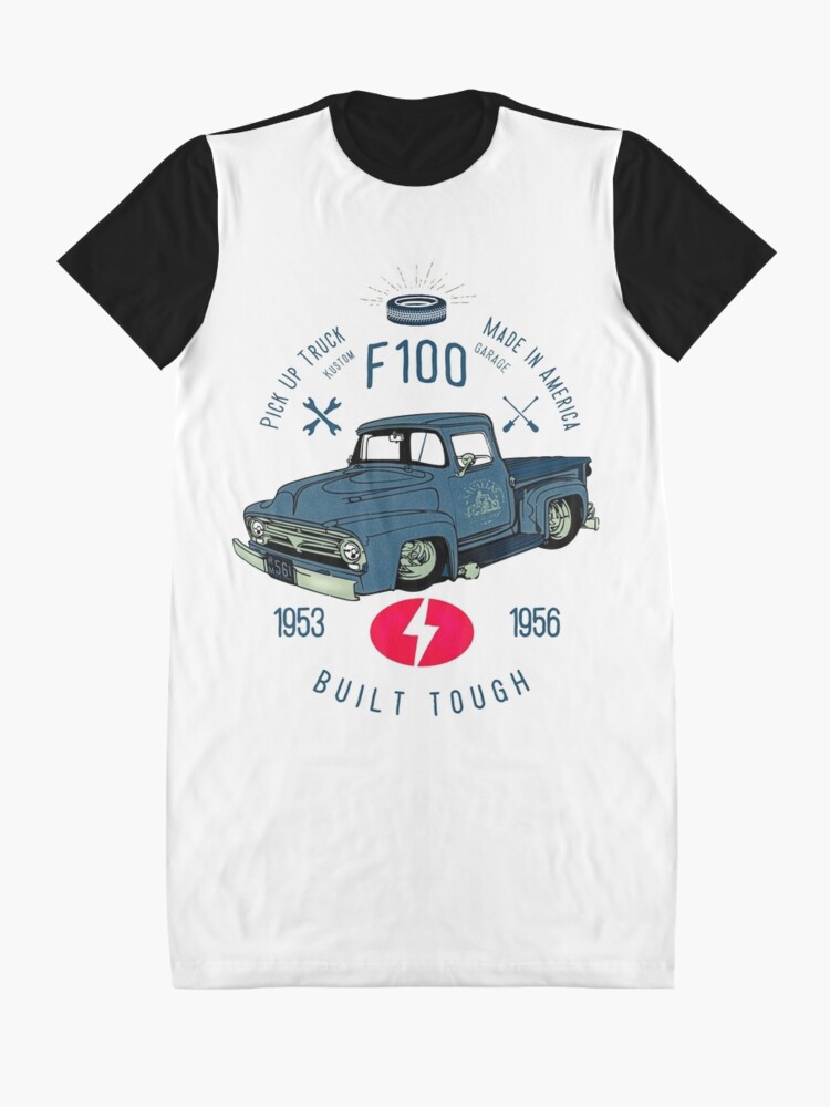 Alternative Ansicht von Ford F100 Truck Built Tough T-Shirt Kleid