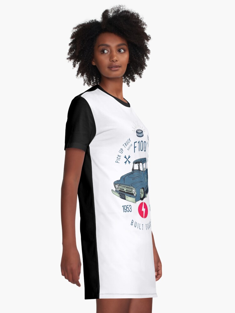Alternative Ansicht von Ford F100 Truck Built Tough T-Shirt Kleid