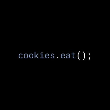 Artwork thumbnail, JavaScript - Eat Cookies by developer-gifts