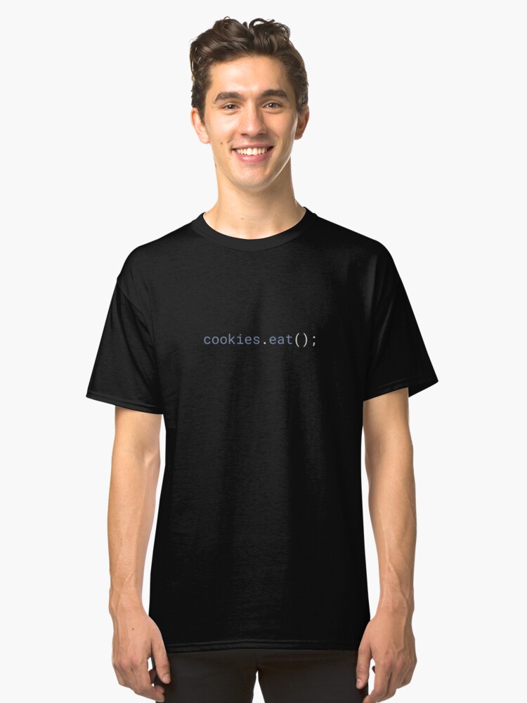 Alternate view of JavaScript - Eat Cookies Classic T-Shirt