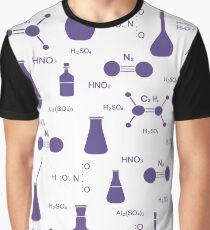 Scientific pattern. Chemistry, biology, medicine. Graphic T-Shirt