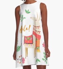 SASSY ALPACA A-Linien Kleid