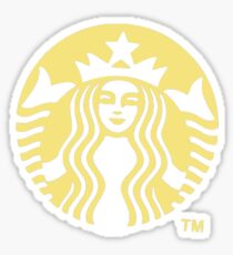 Pastel Yellow Starbucks Sticker