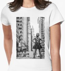 Fearless Girl New York City Women's Fitted T-Shirt