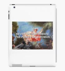 never underestimate the power of a woman iPad Case/Skin