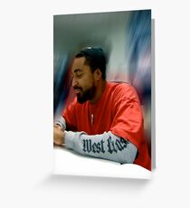 c j Greeting Card