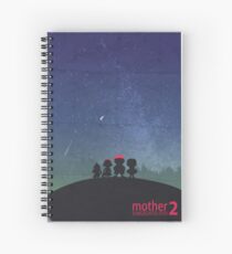 Minimalist Video Games: Mother 2 Spiral Notebook