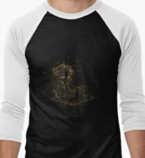 Man adult businessman golden ornament Gold Men's Baseball ¾ T-Shirt
