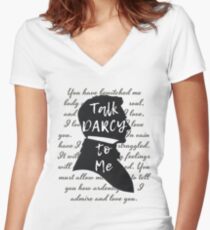 Camiseta entallada de cuello en V Regalo literario, Jane Austen, Amante del libro divertido,