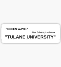 off white tulane Sticker
