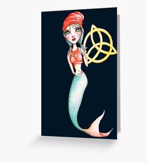 Meara the Irish Mermaid Greeting Card
